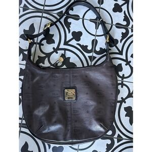 Women's HCL Brown & Black Monogram Shoulder Bag One Size